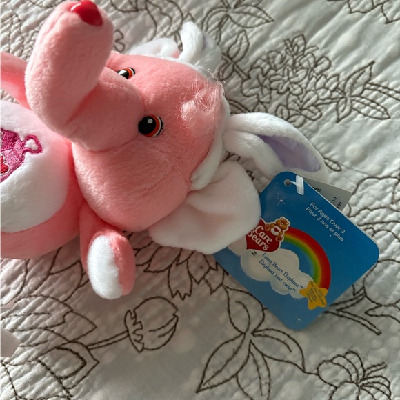 Pink Elephant Plush with Heart Design - Picture 6 of 6